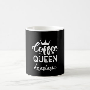 Koffiekoningin verliefd op koffie humor koffiemok