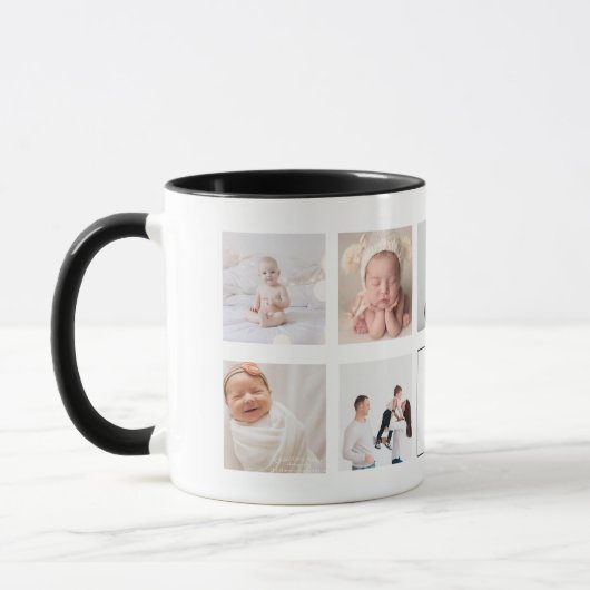 Koffiekop | Aangepaste foto-collage Mok (Links)