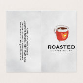 Koffiekop | Barista Visitekaartje (Buitenkant ongevouwen)