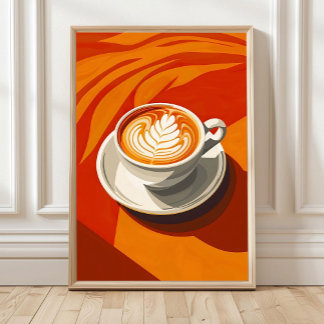 Koffiekop Boho Muurkunst, Koffieposter, Boho Kit Poster
