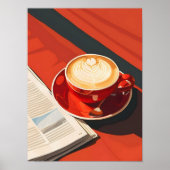 Koffiekop Boho Muurkunst, Koffieposter, Boho Kit Poster (Voorkant)