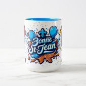 Koffiekop | Bonne St. Jean Tweekleurige Koffiemok (Center)