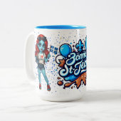 Koffiekop | Bonne St. Jean Tweekleurige Koffiemok (Voorkant links)