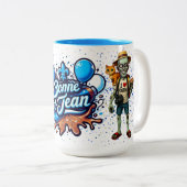 Koffiekop | Bonne St. Jean Tweekleurige Koffiemok (Voorkant rechts)