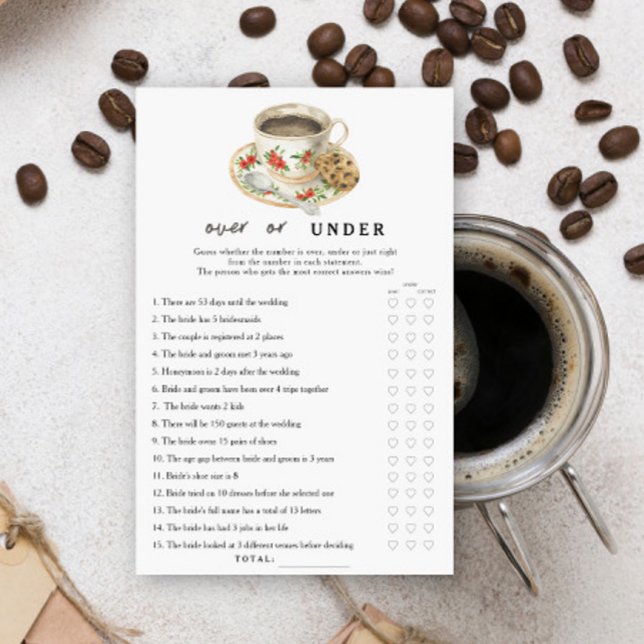 Koffiekop Bruidsbruiloft Over of onder spel (Creator heeft geüpload)