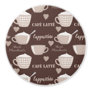 Koffiekop Cappuccino Liefhebber Machiatto Hart Keramische Knop