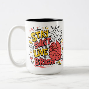 Koffiekop Cute Tropische Zomer Beker Tweekleurige Koffiemok