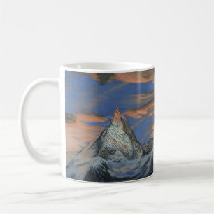 Koffiekop - "De Matterhorn bij zonsondergang" Koffiemok