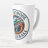 Koffiekop Dragon X-team Pickleball Latte Mok (Rechterhoek)