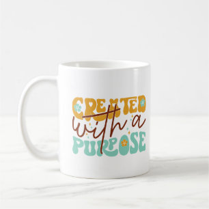 Koffiekop gemaakt met een doel koffiemok
