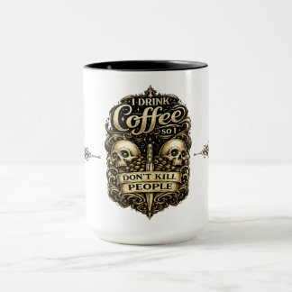 Koffiekop – Ik drink koffie zodat ik geen mensen v Mok