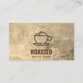 koffiekop | koffiebonen visitekaartje (Voorkant)