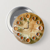 Koffiekop koffietijd ronde button 7,6 cm (Voorkant /achterkant)