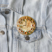 Koffiekop koffietijd ronde button 7,6 cm (In situ)