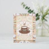 Koffiekop Kunst Briefkaart (Staand voorkant)