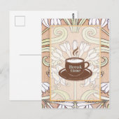 Koffiekop Kunst Briefkaart (Voorkant / Achterkant)
