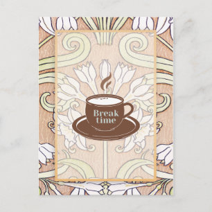 Koffiekop Kunst Briefkaart
