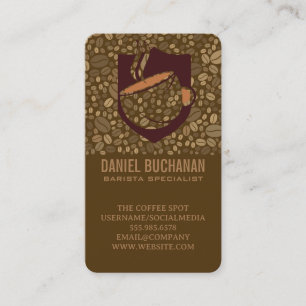 Koffiekop Logo   Cafe Bonen Winkel Visitekaartje