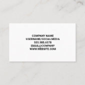 Koffiekop Logo | Splash Coffee Visitekaartje (Achterkant)