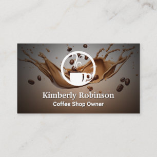 Koffiekop Logo   Splash Coffee Visitekaartje