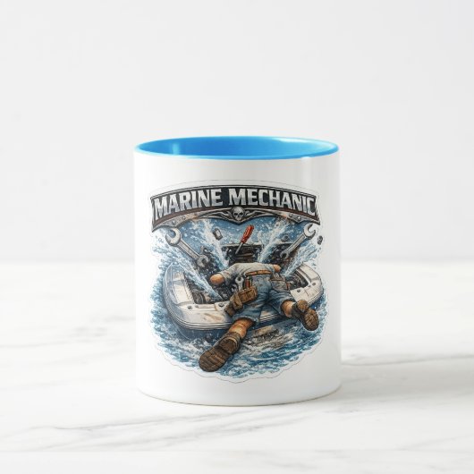 Koffiekop Marine Mechanica Mok (Midden)