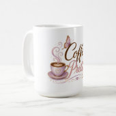 Koffiekop met Coffee Pretty pixie (2) Koffiemok (Voorkant links)