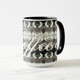 Koffiekop met gouden tekst mok