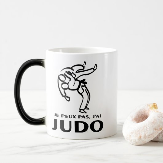 Koffiekop met Judo-motief Magische Mok (Met donut)
