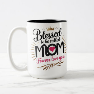 Koffiekop met kroon Forever Love You Cadeau voor m Tweekleurige Koffiemok