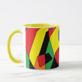 Koffiekop met kunstkleurenontwerp mok (Links)