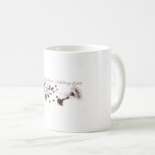 Koffiekop met ontwerp. koffiemok (Voorkant rechts)