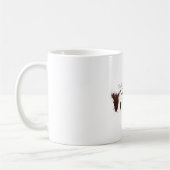 Koffiekop met ontwerp. koffiemok (Links)