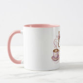 Koffiekop met ontwerp van koffie pixie mok (Links)