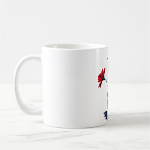 Koffiekop met opvallende botanische motieven koffiemok