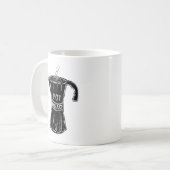 Koffiekop met Pot Hoofd Koffiemok (Voorkant links)