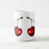 Koffiekop met rode kersen magische mok (Midden)