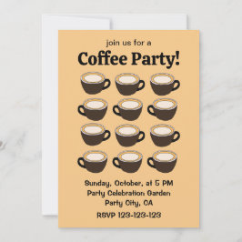 Koffiekop Patroon Koffiefeest Kaart