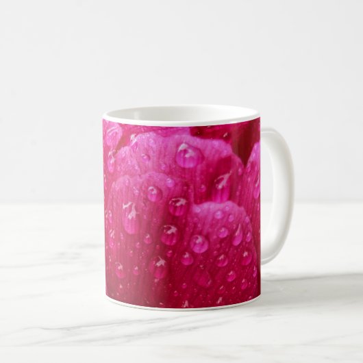 Koffiekop - Pioenbloem Na De Regen Koffiemok (Voorkant rechts)