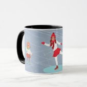 koffiekop schaatsers mok (Voorkant links)
