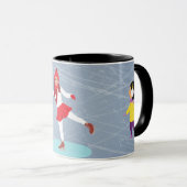 koffiekop schaatsers mok (Voorkant rechts)