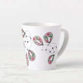 Koffiekop 'Speelse Zomer' Latte Mok (Rechterhoek)