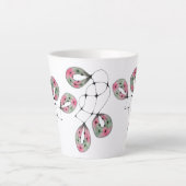 Koffiekop 'Speelse Zomer' Latte Mok (Voorkant)