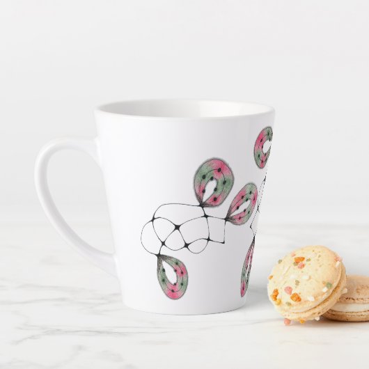 Koffiekop 'Speelse Zomer' Latte Mok (In situ)
