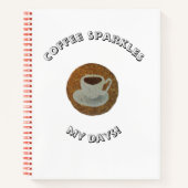 Koffiekop Spiraal Notebook Notitieboek (Voorkant)