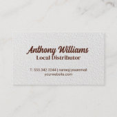 Koffiekop Tekst Logo | Bonen Achtergrond Visitekaartje (Achterkant)