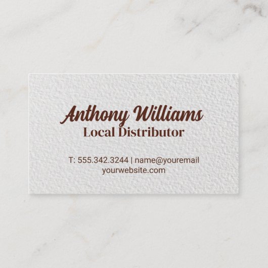 Koffiekop Tekst Logo | Bonen Achtergrond Visitekaartje (Achterkant)