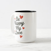 Koffiekop Tweekleurige Koffiemok (Voorkant links)