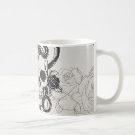 Koffiekop van schedel koffiemok