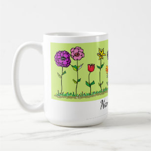 Koffiekop - Vijf Eenvoudige Bloemen Koffiemok