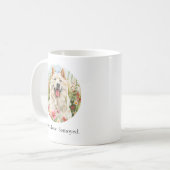 Koffiekop – Vrede Liefde Samojeed Waterverf Mok (Voorkant links)